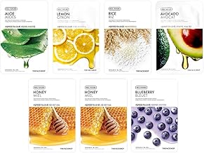 The Face Shop Real Nature Glowing Bride Masksheet Combo (Pack of 7) | Face Mask For Instant Glowing Skin | Korean Face Mask