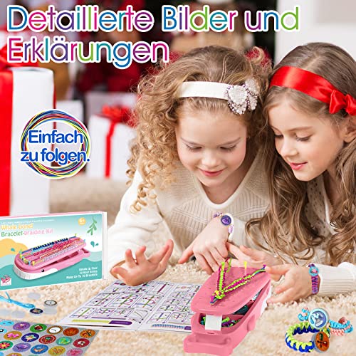 Euclidean Cube Freundschaftsarmband Selber Machen, Armbänder Selber Machen Wal geformt DIY Schmuckbastelsets Handwerk für Mädchen im Alter von 8-12, Armbänder Selber Machen Kinder-Bastelsets