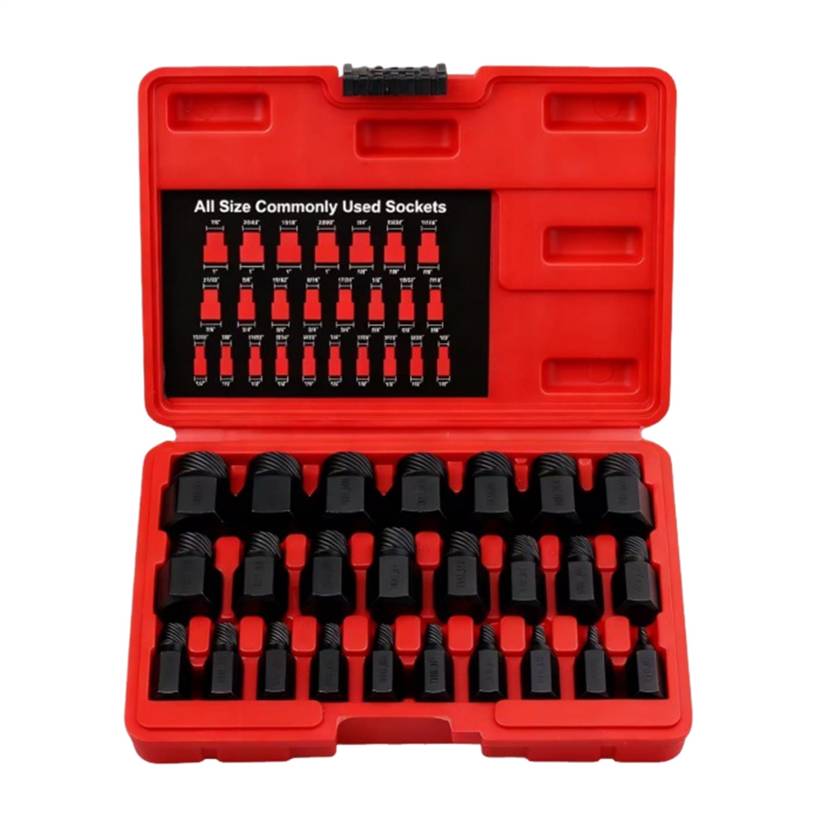 Estrattore di Bulloni Utensili per Riparazione Teste Esagonali Multi- | Set da 25 Pezzi per Rimuovere e Viti Spelate Rotte per Fissaggi Auto Mobili Danneggiati