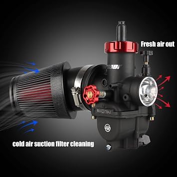NIBBI Racing Motorcycle Air Filter,Universal 48mm Air Filters for Dirt Bike, Motocross Carburetor Cleaner for Pit Bike Scooter Moped ATV (48mm)