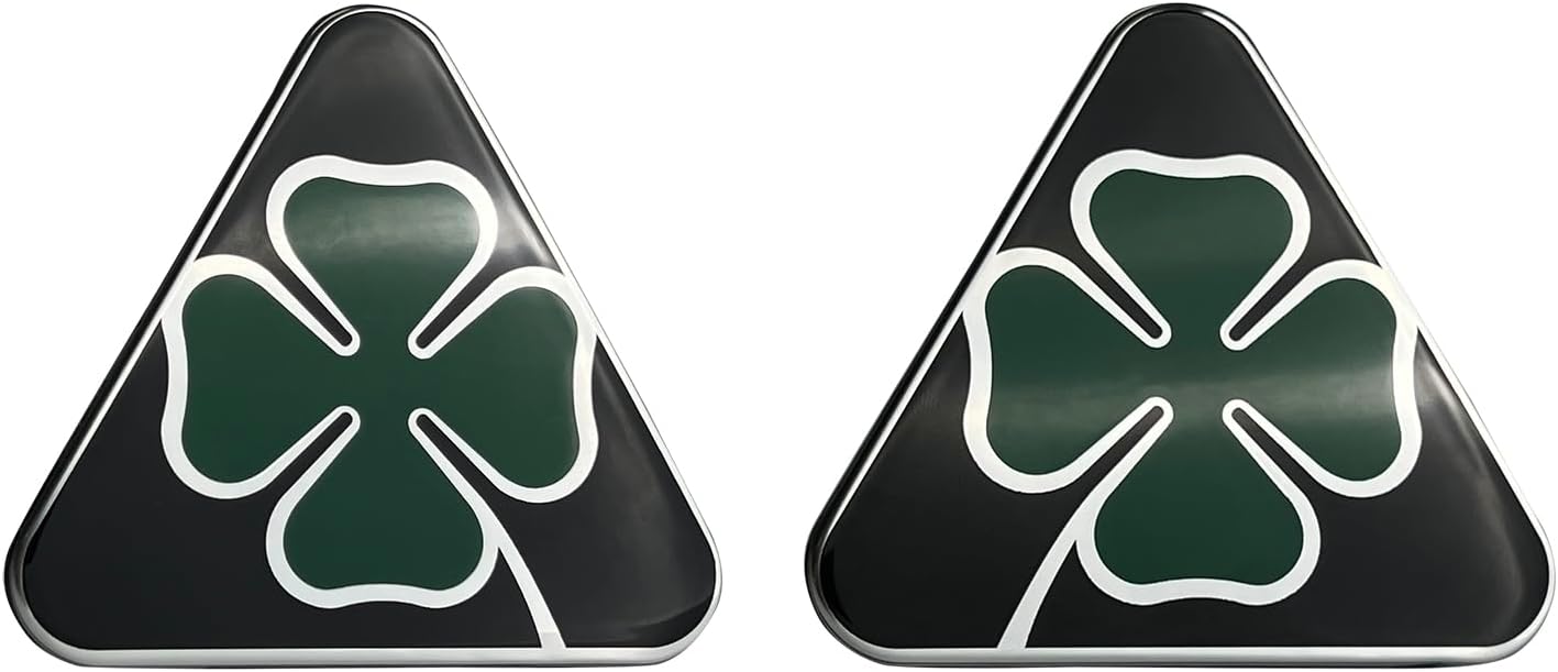 3D Black Quadrifoglio Super Sport Badge Decorative Sticker Compatible with Alfa Romeo Giulia Stelvio Tonale Giulietta 4c MiTo 159 147 159 Exterior Accessories