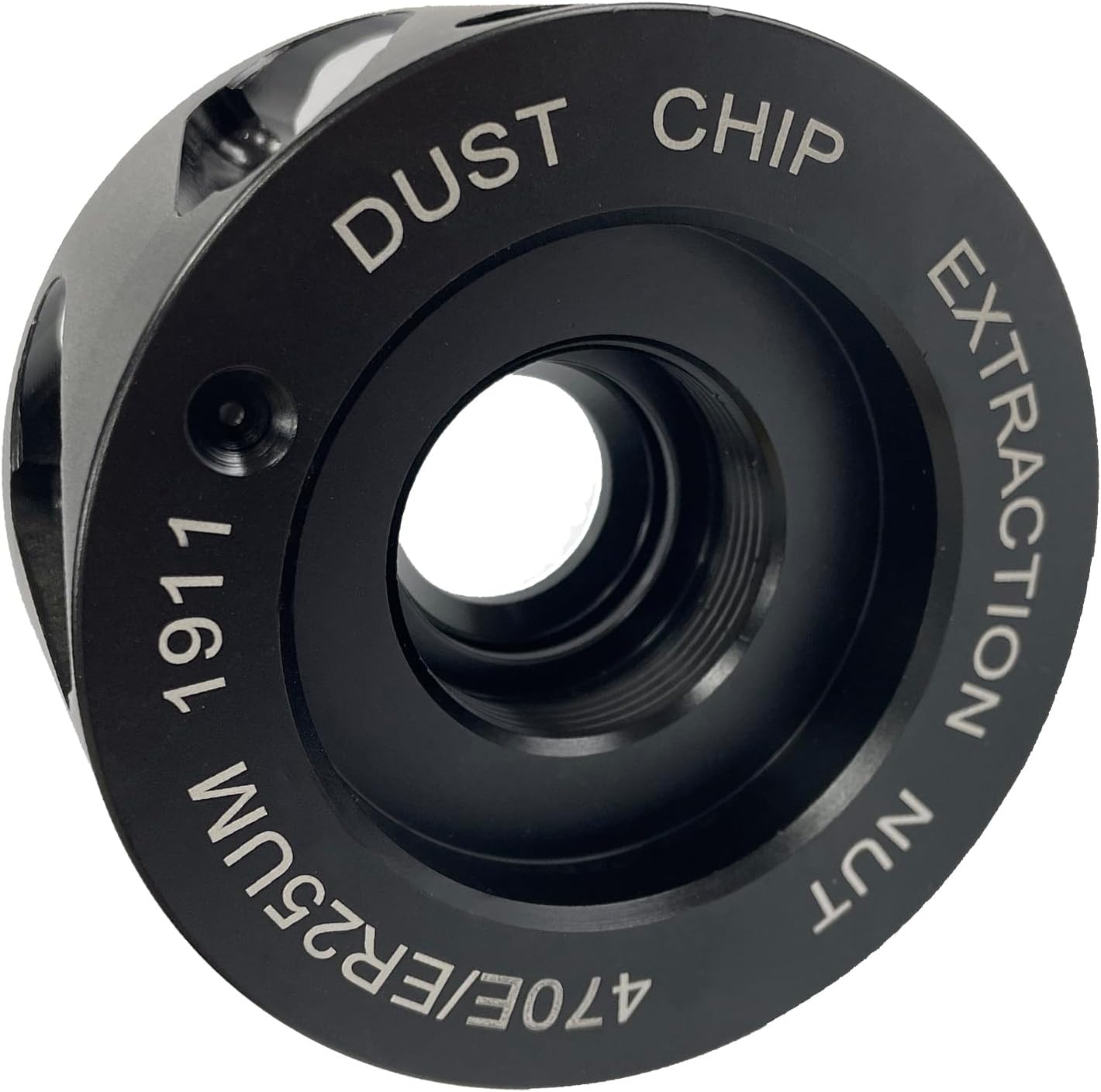 Dust Chip Extraction Nut ER25 for Woodworking CNC Tool Milling Cutter,CNC Special Dust Removal Nut,Including Wrench（Random Color）