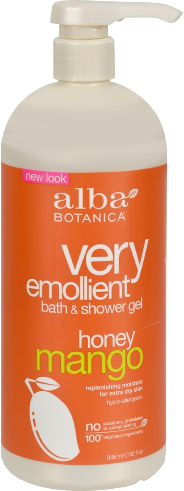 Alba Botanica Very Emollient Sparkling Mint Bath & Shower Gel 32 Oz Bottle - View #14