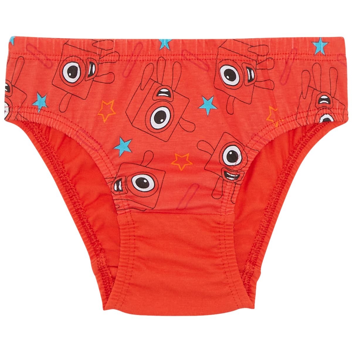 Numberblocks Confezione da cinque slip in 100% cotone