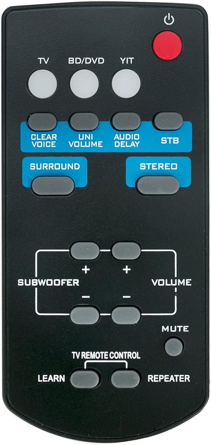 FSR60 WY57800 Replace Remote Control Applicable for Yamaha Soundbar
