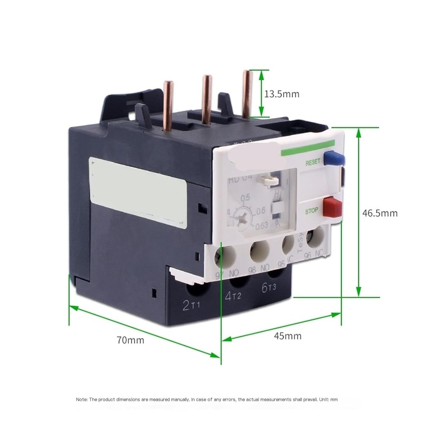 Thermal Overload Relay LRD03C with LC1D AC contactor Thermal Magnetic Protection 0.25-0.4A