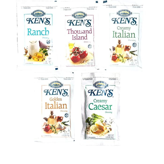 Buy Ken's Steakhouse Salad Dressing 1.5 oz. Packets 5 Flavors (Creamy