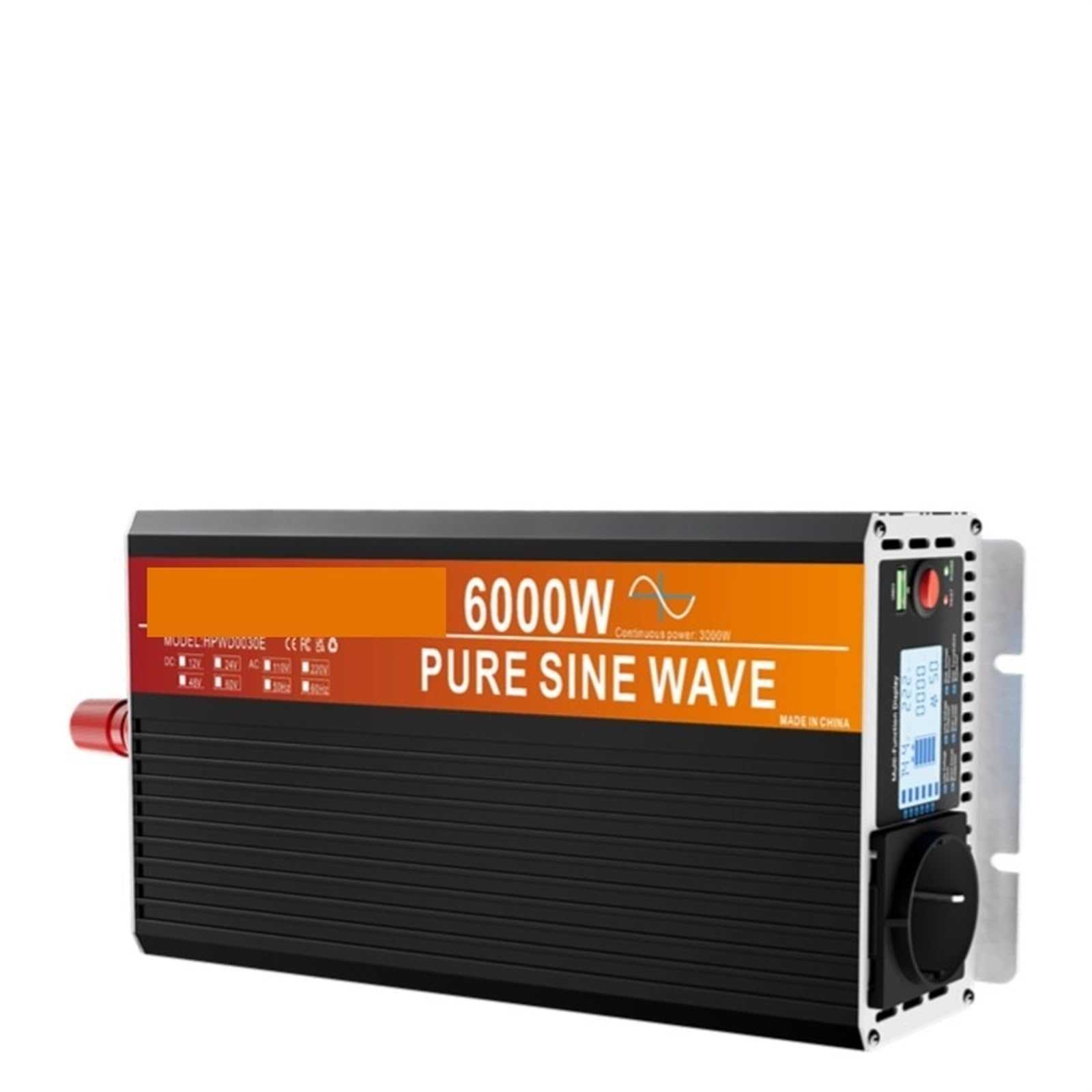 Inversor de Potencia, Inversor 4000 W Inversor Con CA A CC Senoidal Pura Senoidal Pura(3000W,48V)