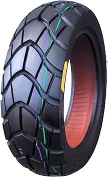 Scooter Tubeless Tire 130/70-12, 8 P.R. 280KPA 62J | Punch Resistant Off Road Neumatico Front/Rear Motorcycle/Moped 12" Rim