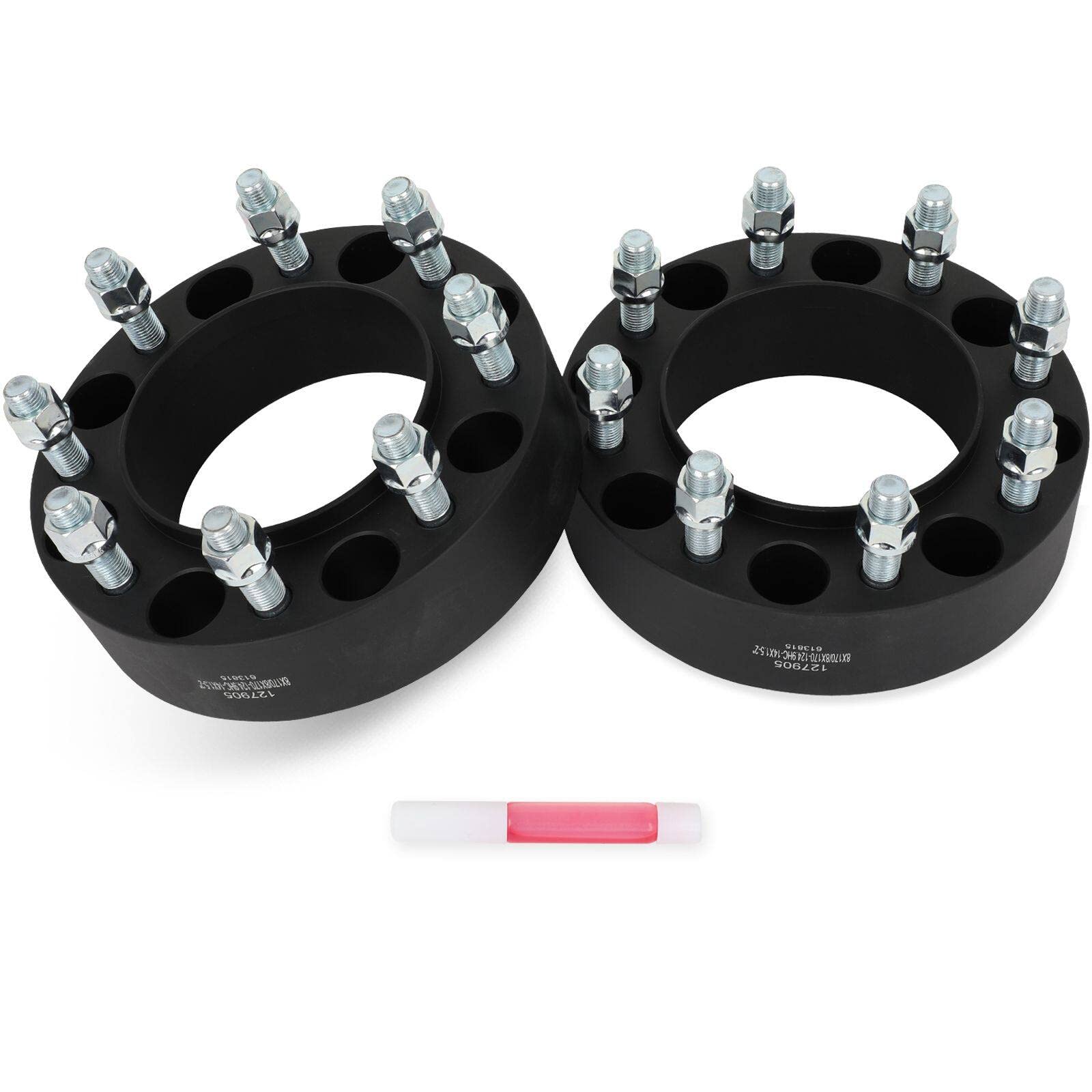 SCITOO 2Pcs Wheel Spacers 2 inch 8x170 Bore 124.9mm Studs 14x1.5 8 Lug Wheel Spacers Adapters Fit for Ford Excursion for F-250 for F-250 Super Duty for F-350 for F-350 Super Duty