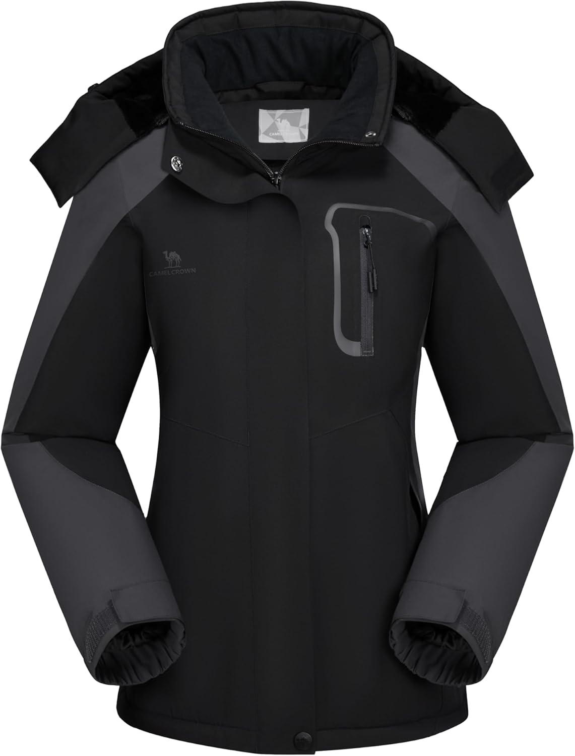 CAMEL CROWN Women's Ski Jacket Winter Snow Coat Warm Fleece Mountain Waterproof Female Jacket Snowboarding jackets