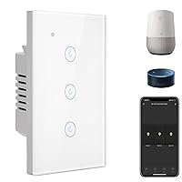 Vista 20 de BSEED Interruptor de luz inteligente, interruptor táctil WiFi de 2 bandas con control de aplicación Smart Life y función de temporización