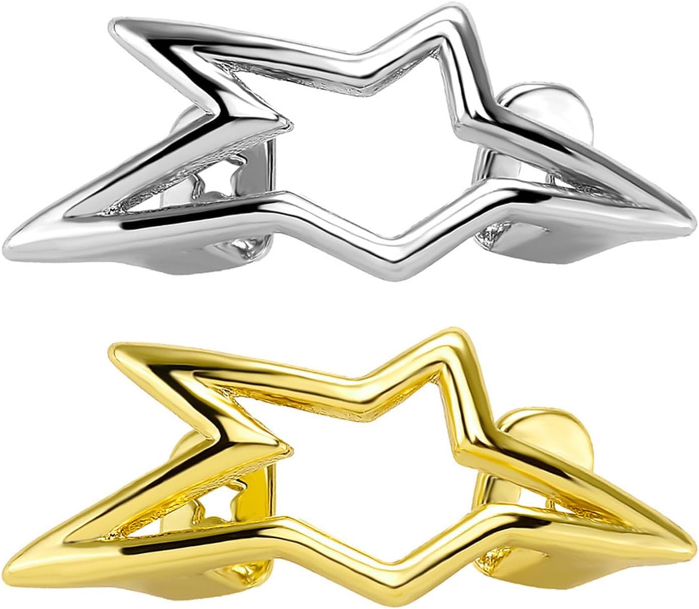 Artistics Star Hip Hop Grillzs Copper Tooth Cover Ideal for Halloweens Parties Everyday Wear Star Shaped Body Jewelry