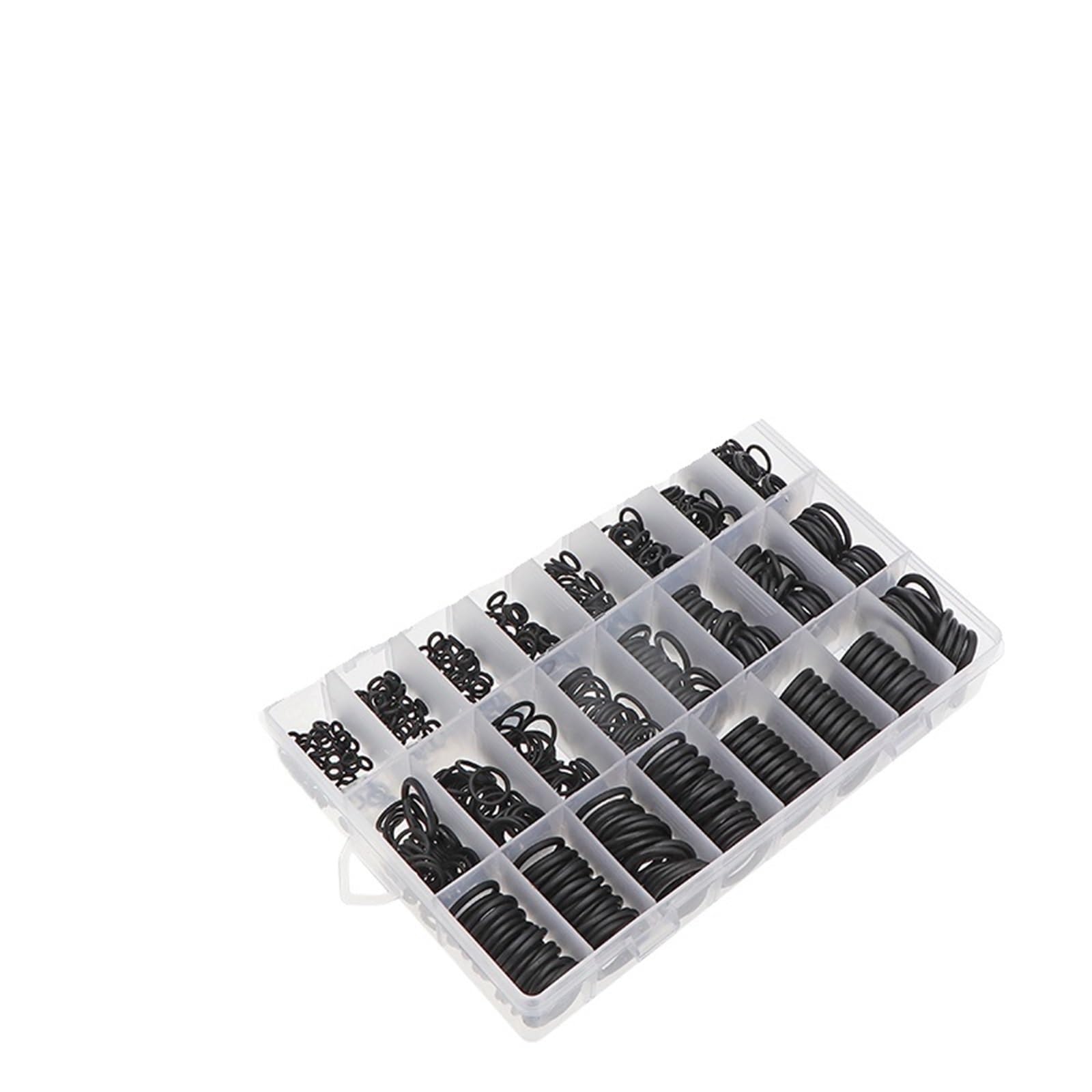 740/1200 Stück O-Ring-Gummidichtungen Dichtungsring-Set O-Ringe aus Nitrilkautschuk NBR-Dichtung Elastisches Band O Gummiringe Set(740PCS)