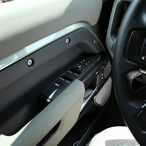 Miniatura 5 de Cubierta interior de plástico ABS de la manija de la puerta del cuenco decoración anillo para Land Rover Defender 90 2020-2022 accesorios del coche