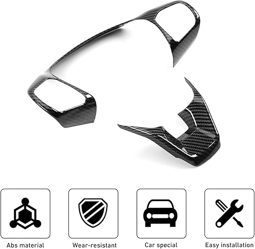 Miniatura 10 de Linskip Cubierta para panel de volante para Ford Bronco Sport 2021 2022, calcomanía decorativa para marco de volante, accesorios para interiores de