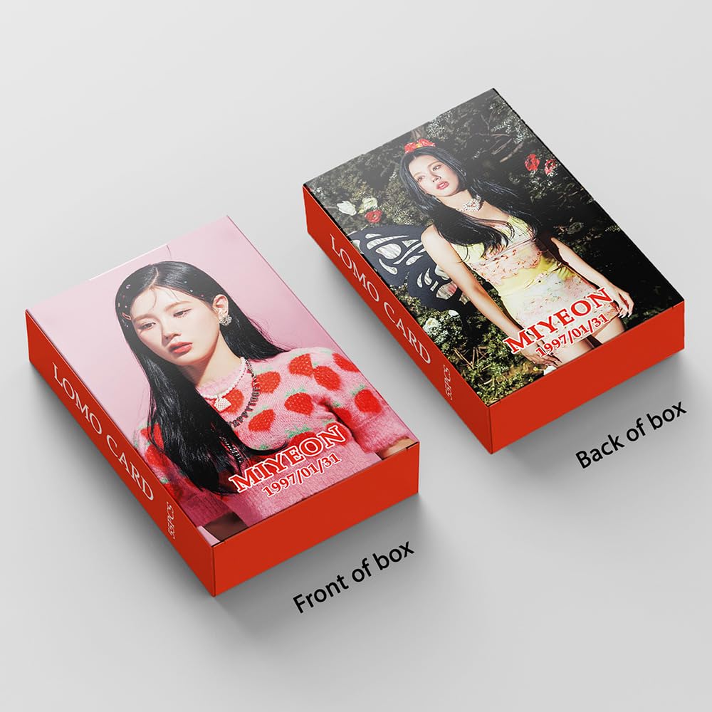 Amazon | FOURBOM 55枚 GIDLE フォトカード (G) I-DLE I FEEL MIYEON