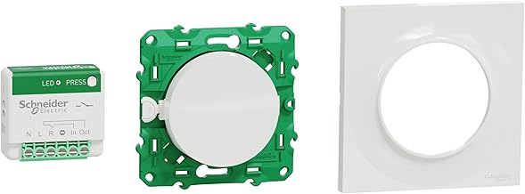 Schneider Electric - Odace SFSP Micro Actuator Kit + Switch + Plate Style White - S520192K