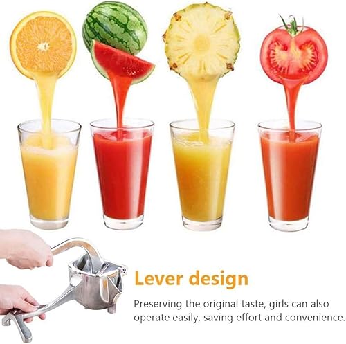 Miniatura 3 de Exprimidor manual de frutas de acero inoxidable de alta resistencia, exprimidor de limón de aleación de alta calidad, exprimidor de limón y naranja,