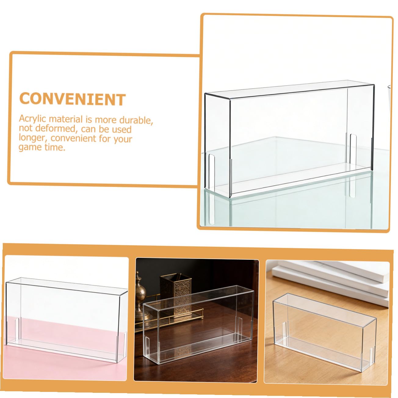 Caja Transparente de Acrílico para Consola de Juegos Switch OLED | Protección Antipolvo, Uso en Mesa de Juego, Resistente al Desgaste Deformación