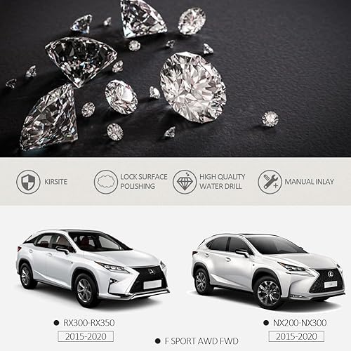 Miniatura 5 de Bling Bling - Accesorio de coche de velocidad variable ECO Sport perilla Bling Crystal calcomanías cubierta de modo de conducción seleccionar