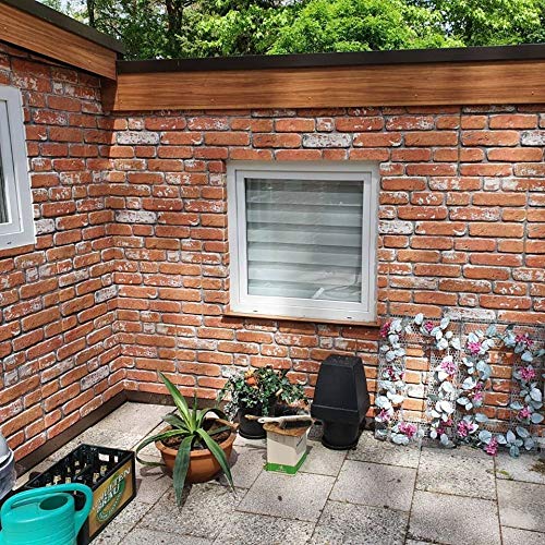 Izodekor 3D Wall Panels Brick Effect - Cladding, Stone Look, Styrofoam Facing For Living Room, Kitchen, Bathroom, Balcony, Bedroom, Back Of Counter And Teras | Vintage Dream (10" X 10" Sample) #TOP2