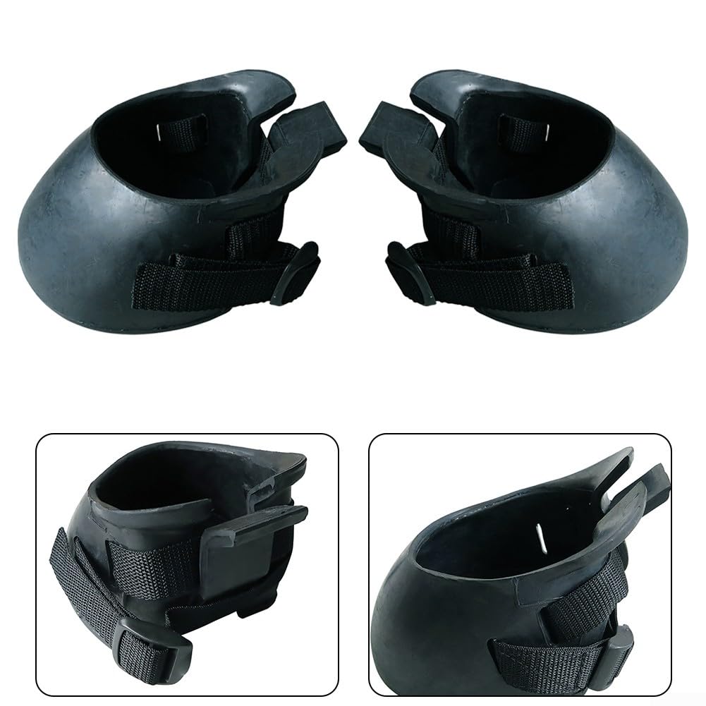 Botas Protectoras para Cascos de Caballo, herraduras de Goma, Protectores Antideslizantes (M)