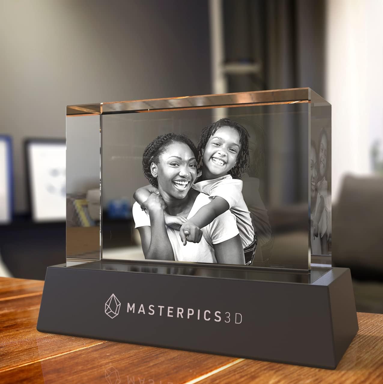 3D Photo Crystal Rectangle Wide - Personalized Crystal Gifts with Your Own Photo. 3D Glass Picture - Image 4