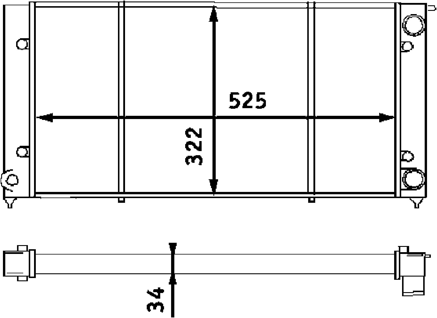 BEHR CR340001S Radiator