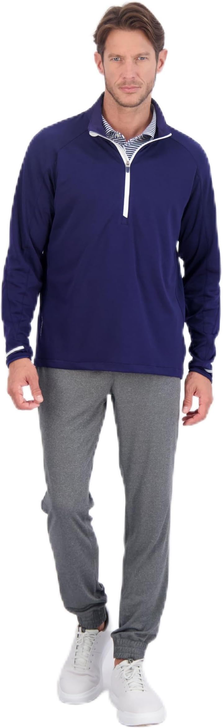 Zero RestrictionMen's 1/4 Zip Long Sleeve Pullover Long Sleeve Pullover
