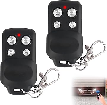 2x Garagentor Fernbedienung Universal 433 MHz - Kabelloser Schlüsselanhänger Duplizierer