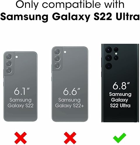 Miniatura 9 de OtterBox Symmetry Series - Funda para Samsung Galaxy S22 Ultra (no S22Plus) - Embalaje no minorista, color negro