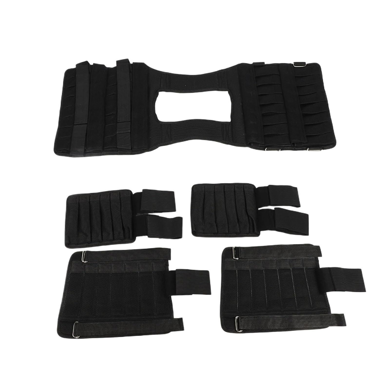 Fitness Vest Weight 15kg 35kg Adjustable Vest Weight Exercise Weights Loading Cloth Strength Training Leg Arm Weights Belt