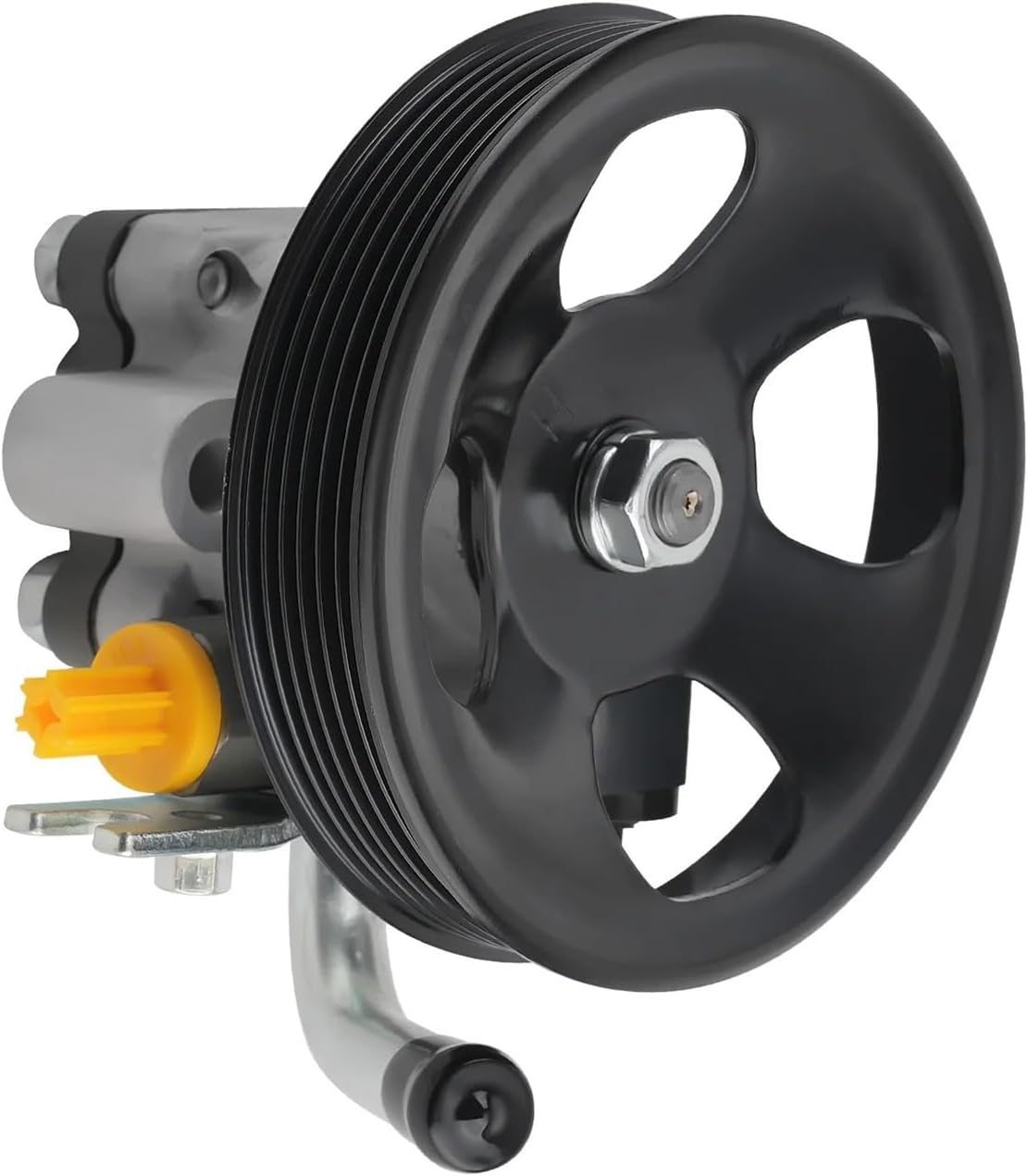 1pc Power Steering Pump With Pulley Compatible For Hyundai Tucson SE 2007-2009 21-5449 AAZ215449, 57100-2E100