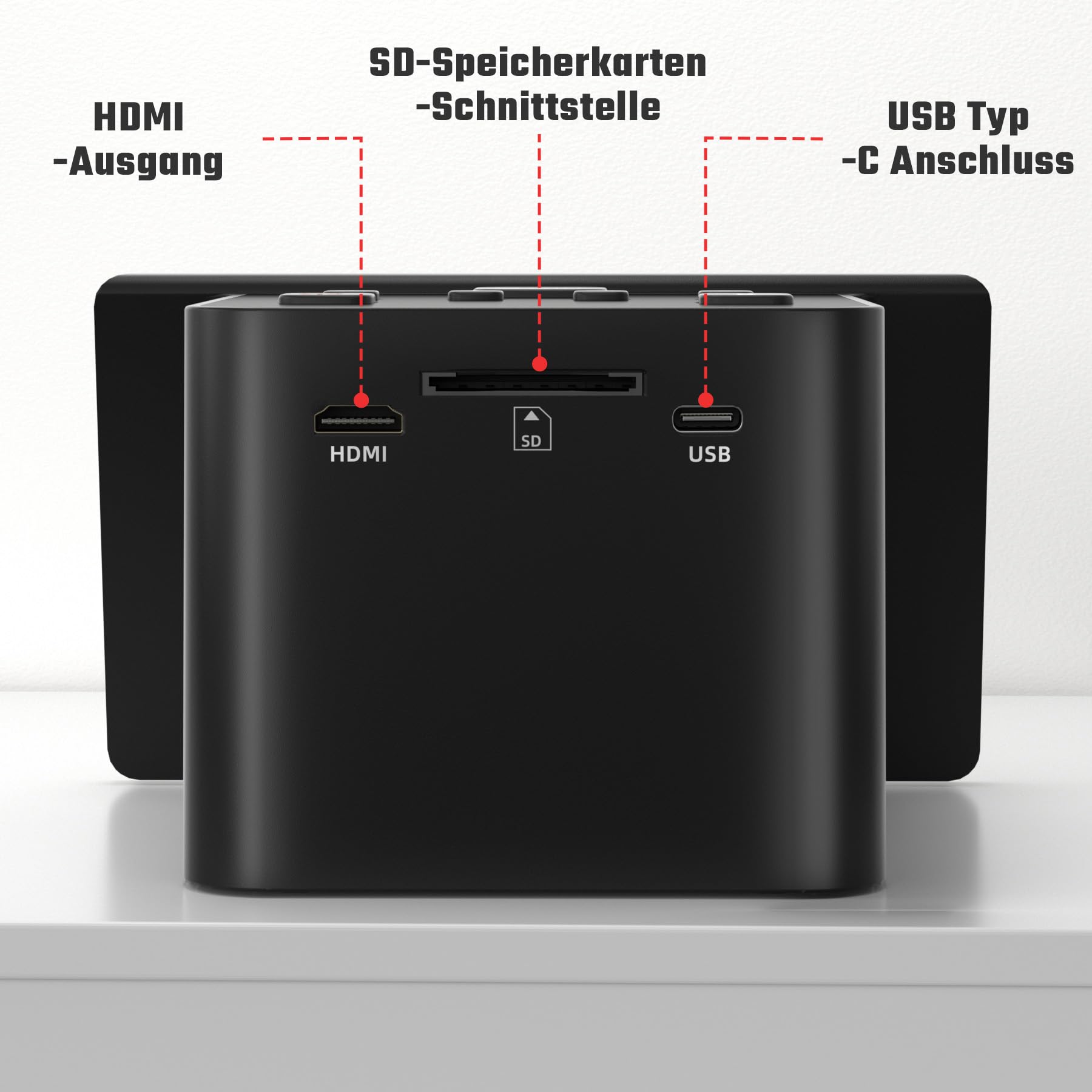 Digitaler Film- und Diascanner mit großem 5-Zoll-LCD-Display, Negativscanner und Dia Scanner zum Digitalisieren, konvertiert 135, 126 KPK, 110 Negative und Super 8-Film in 22 MP JPEG.