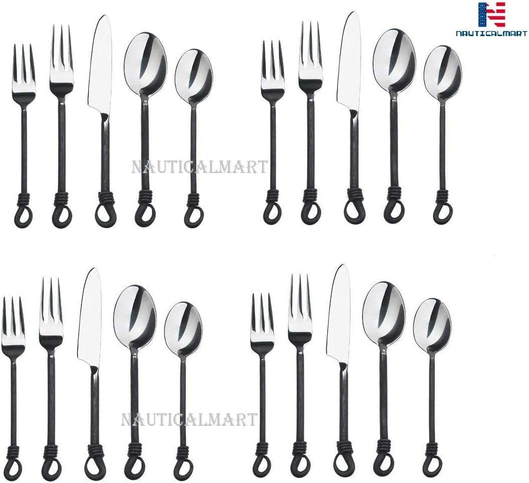 Twist and Shout Stainless Steel Flatware Set (4 Set)
