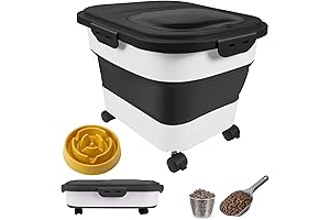 Collapsible Dog Food Storage Container | 20-25lbs | Keep Dry Dog Food Fresh