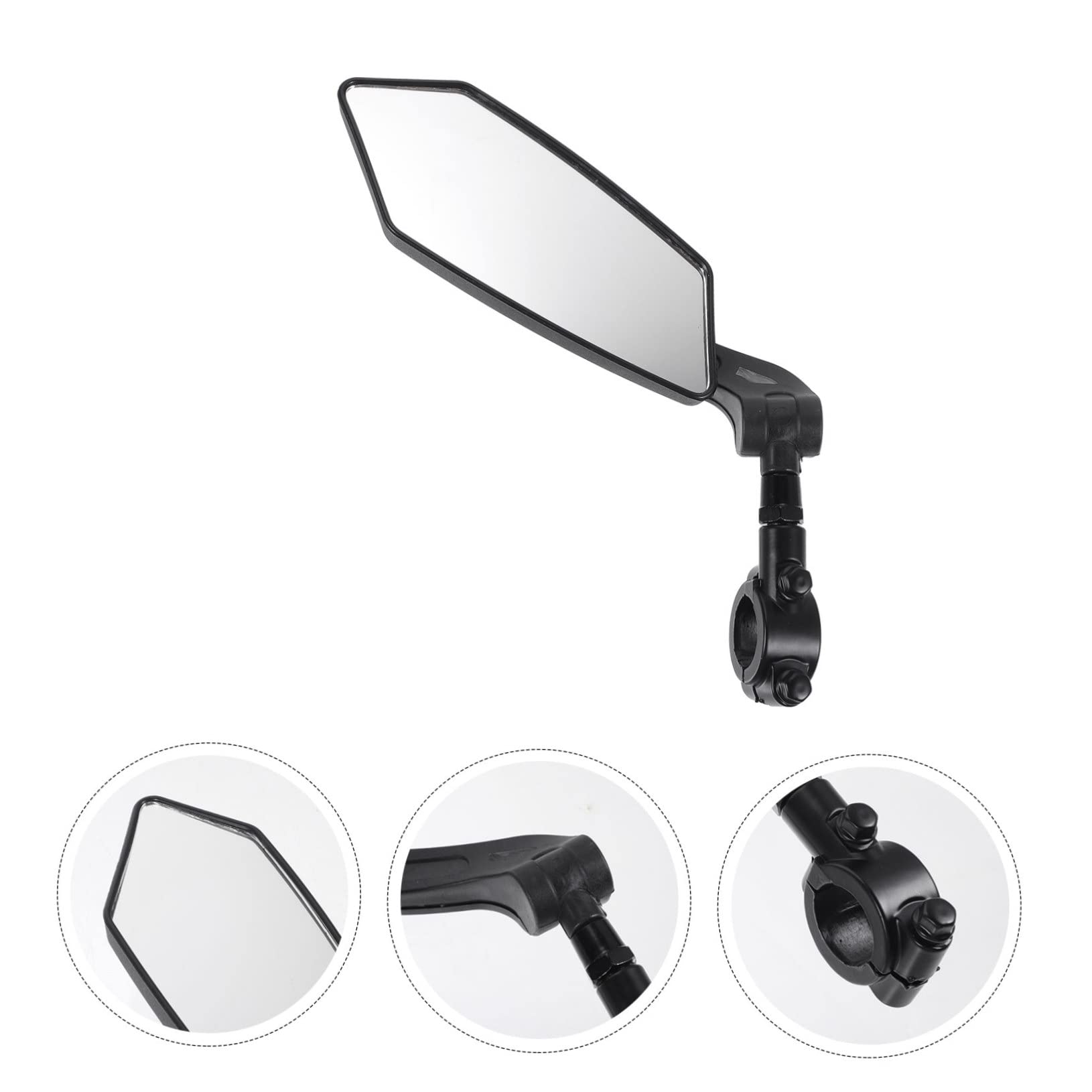 ibasenice 4 Pièces Rétroviseur Angle Hd pour Guidon Miroir de Sécurité Latéral Gauche Compatible Vtt Accessoire Cyclisme Pratique et Robuste