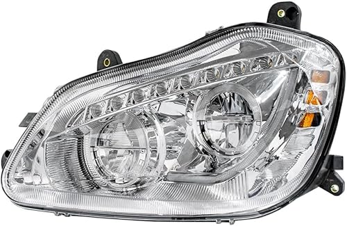 Miniatura 2 de Faros LED cromados para Kenworth T680 2013-21 conductor y pasajero