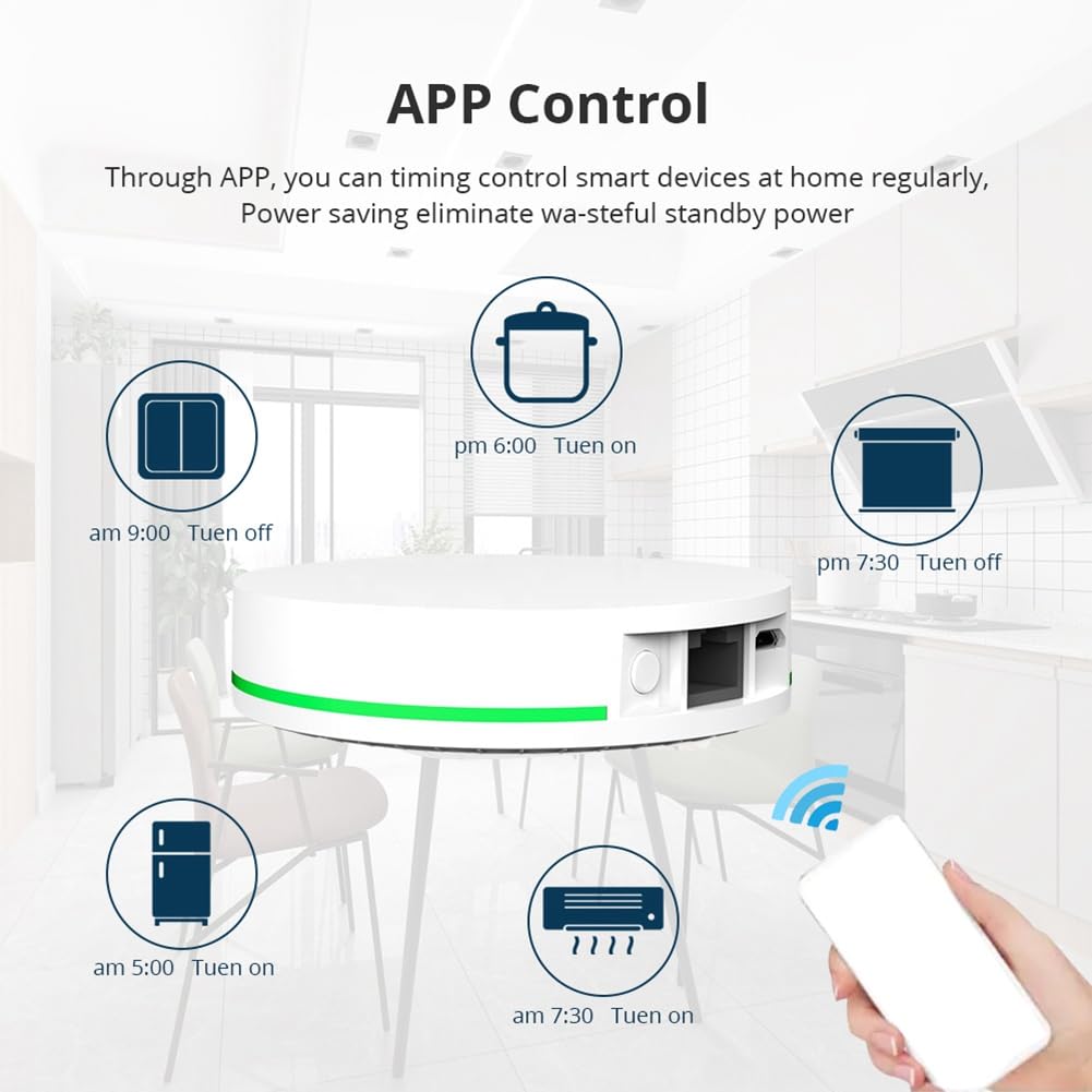Tuya Zigbee Gateway Zigbee 3.0 Hub con de Cable de Red ConexióN por Cable Productos Smart Life Control Control de Voz