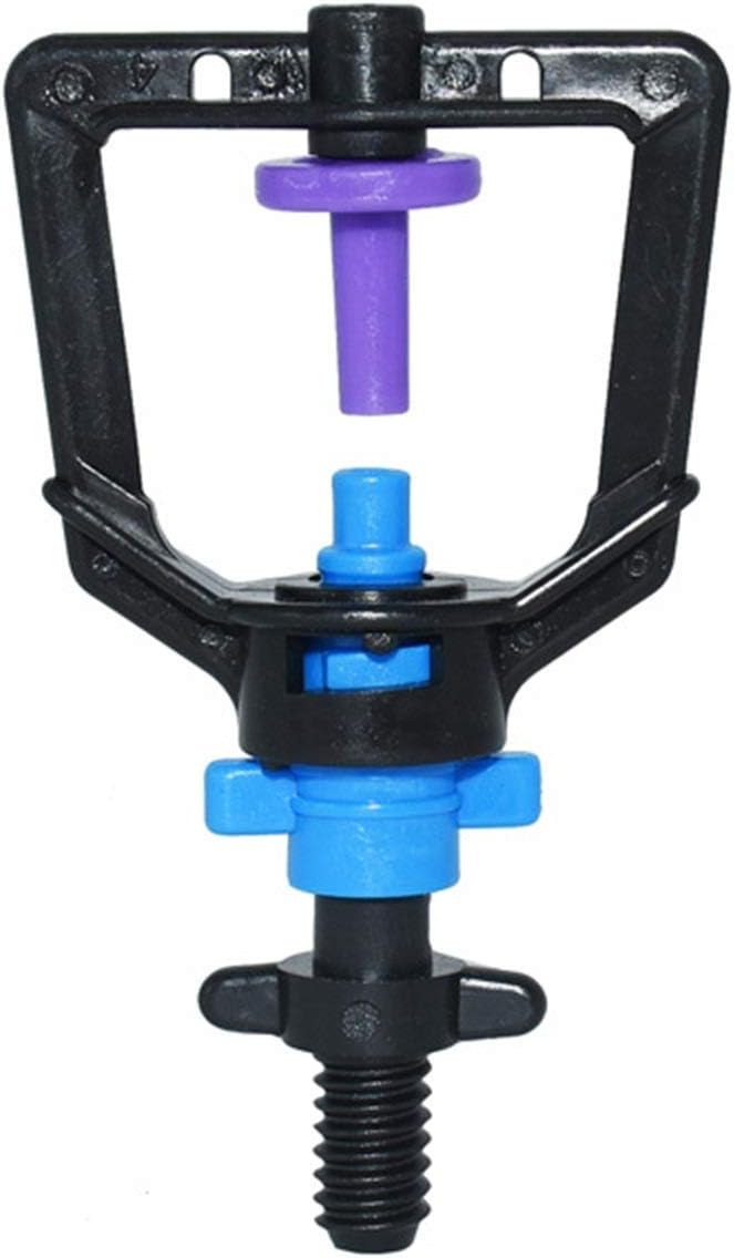 Irrigation Dripper Drip Irrigation Water Nozzle Refraction Sprinkler Nozzle Greenhouse Atomization Garden Watering Irrigation 100pcs (Color : Threaded Connector)