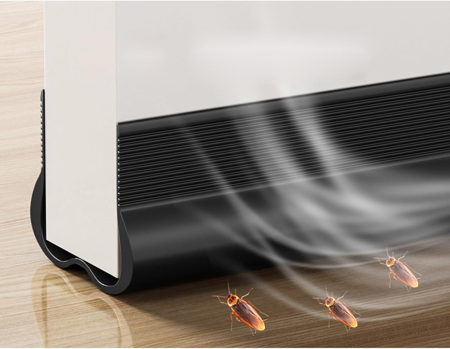 Door Soundproofing Strips 1 Roll PVC Sweeps Seal Gaps Portable for Enhances Sound Insulation in Homes Bottom