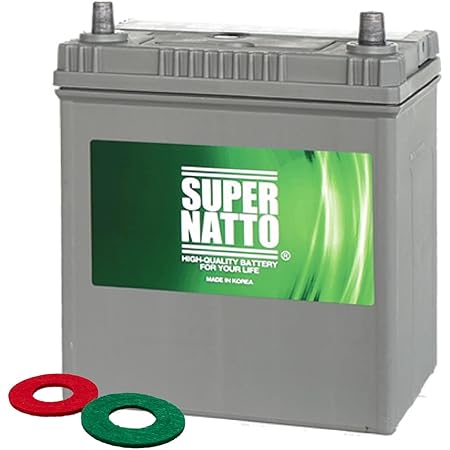Amazon 自動車用バッテリー M 42r 55b19r 60b19r 55br 60br互換 アイドリングストップ 軽自動車バッテリー 40b19rの大容量タイプ 使用済みバッテリーの回収無料 ワゴンr Nbox スペーシア Mrワゴン Super Natto スーパーナット カーバッテリー 車 バイク