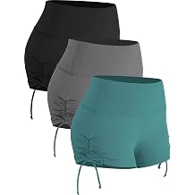 CADMUS Athletic Booty Shorts for Women 3 Pack High Waisted Workout Pro
