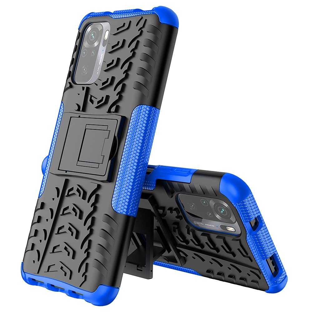 Asuwish Custodia Per Xiaomi Redmi Note 10S/10 4G – Rossa Con Anello Magnetico E Supporto – Include Pellicola Vetro Temperato