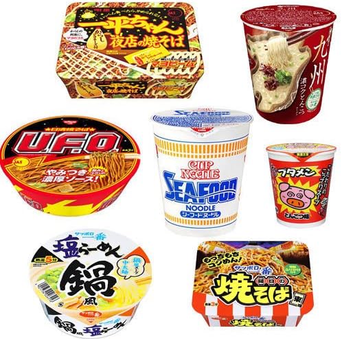Nissin Japanese YAKISOBA Ramen Udon Soba 8-11p set Cup noodle Seafood
