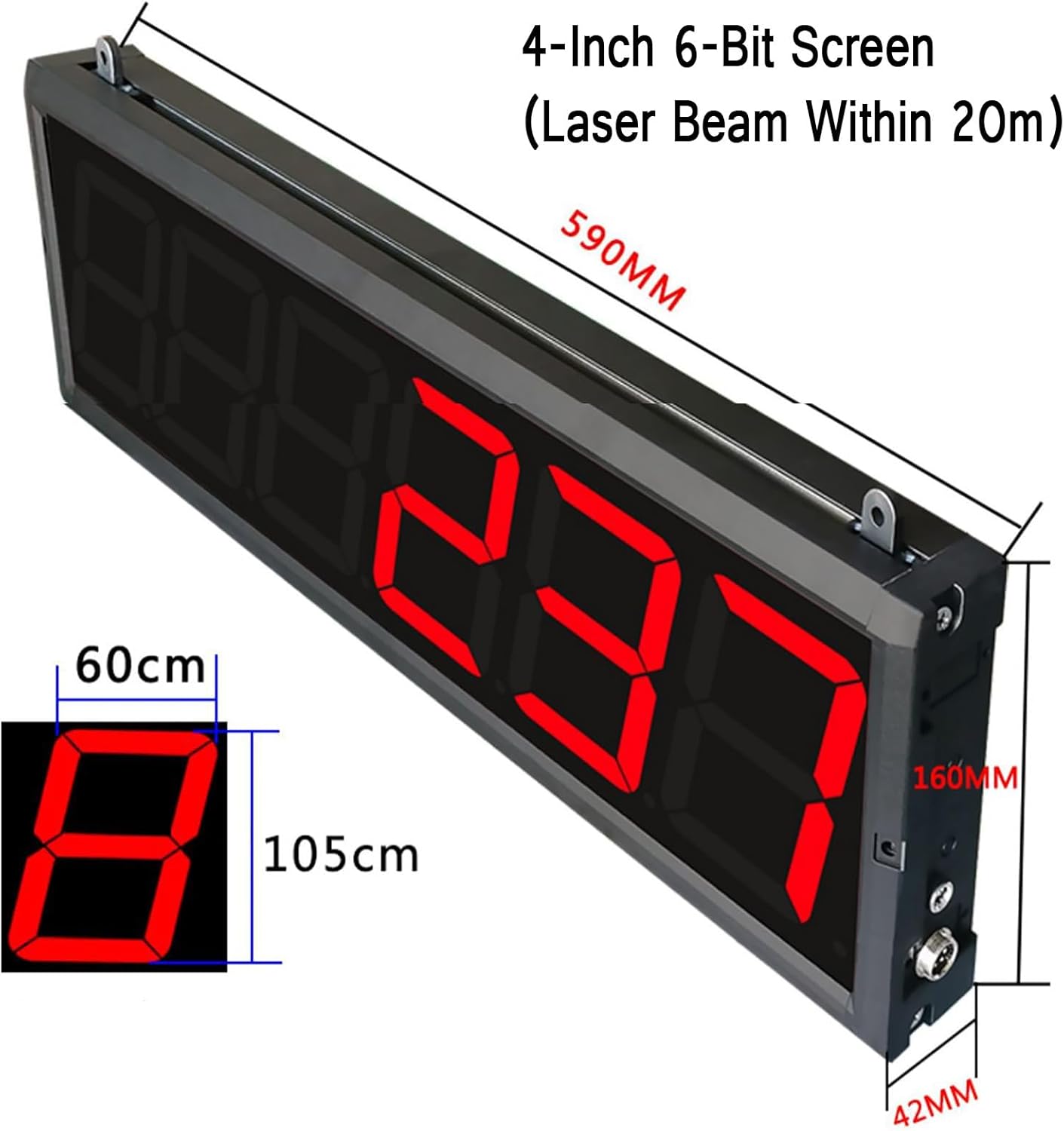 Revolutionize Counting with Our Laser Sensor Counter,6-Digit Screen Counter Counts Up to 999999 for Conveyor Belt & Production Line,LED Digital Display Visitor Counter,4inch