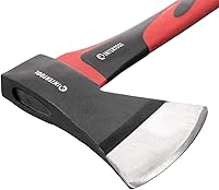 Vista 4 de INTERTOOL Hacha de hacha de hacha de camping de 15 pulgadas, herramienta compacta de división de madera con mango de fibra de vidrio resistente a