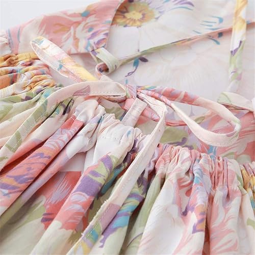 Miniatura 2 de Vestido de bebé de algodón casual de verano floral vintage para niñas