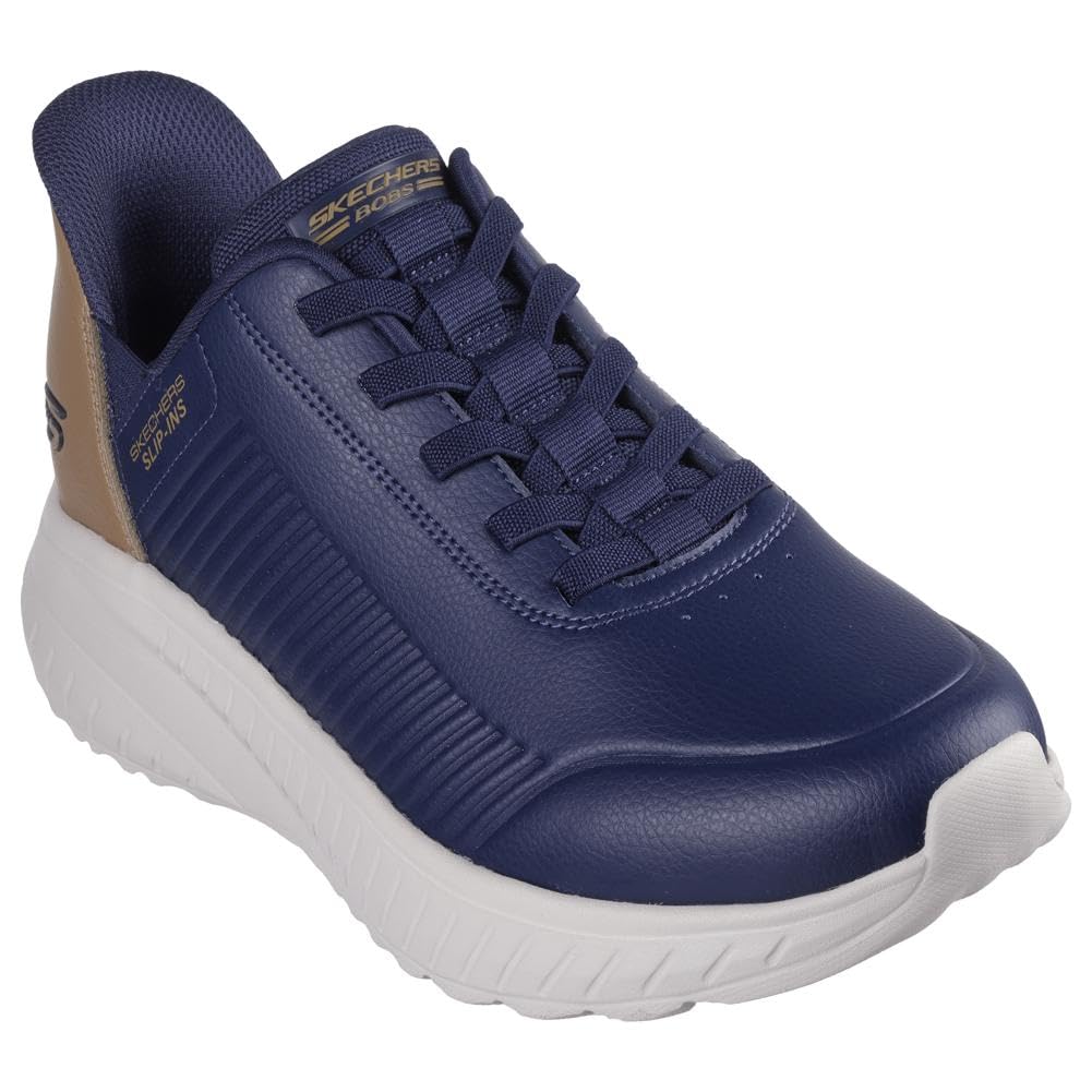 Skechers Hombre Bobs Squad Chaos Heel Preferred Slip-In Entrenador
